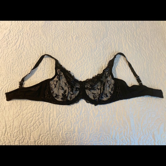 Soma Intimates Black Lace Unlined Bra - Picture 3 of 6